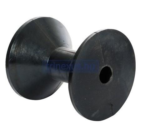 Roată față remorcă neagră pătrată 110x100 mm EVA