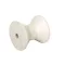 Roată față remorcă albă pătrată 115x85 mm EVA