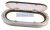 Fereastră de punte ovală 38 x 19 cm cu cadru din aluminiu EVA