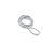 Fender frânghie 6 mm 1,8 m buclat alb pereche DAW