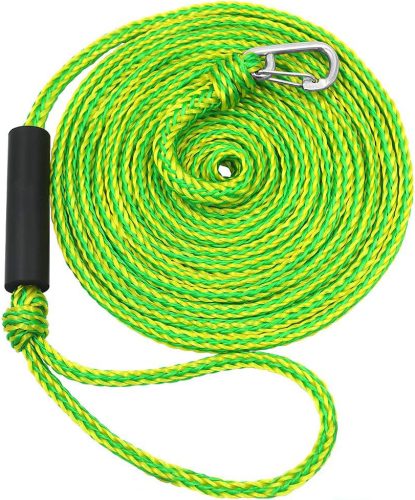 Cablu dublu împletit cu buclă 6 m/10 mm alb CPL