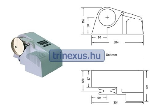 Troliu de ancoră electric orizontal 300 W EVA