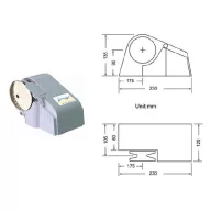 Troliu de ancoră electric orizontal 600 W EVA