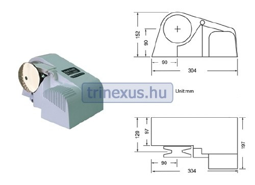Troliu de ancoră electric orizontal 600 W EVA