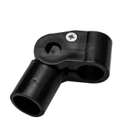   Bimini soclu pentru balustradă din plastic negru miez EVA pereche