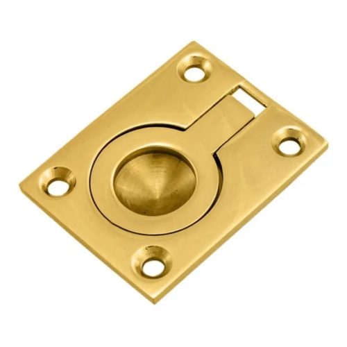 Fedélnyitó retesz rugós réz 44,5x38 mm SDG