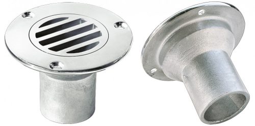 Fenékvíz kifolyó 59 mm inox GFN