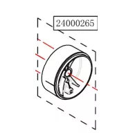   Haswing Cayman B55, T55, B55 GPS, B80 GPS carcasă de fixare a axului alb HSW