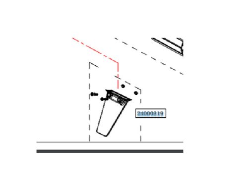 Haswing skeg pentru motoare Cayman B80, B101 GPS Protruar G HSW