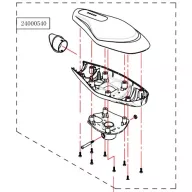 Haswing Cayman B80 carcasă superioară/inferioară HSW