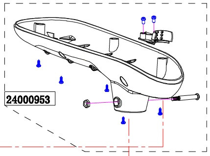 Haswing Cayman B55, B101 carcasă inferioară HSW