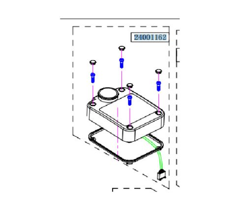 Haswing Cayman B80 capac carcasă de control alb HSW