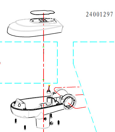 Haswing Protruar 2 24 V carcasă superioară/inferioară HSW