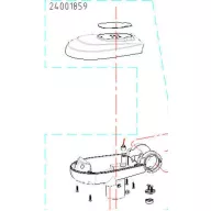 Haswing Protruar 2 12 V carcasă superioară/inferioară HSW