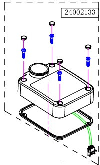 Haswing Cayman B55, B80 Capacul carcasei de control GPS HSW