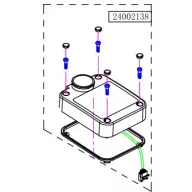   Haswing Cayman B55, B80 Capacul carcasei de control GPS alb HSW