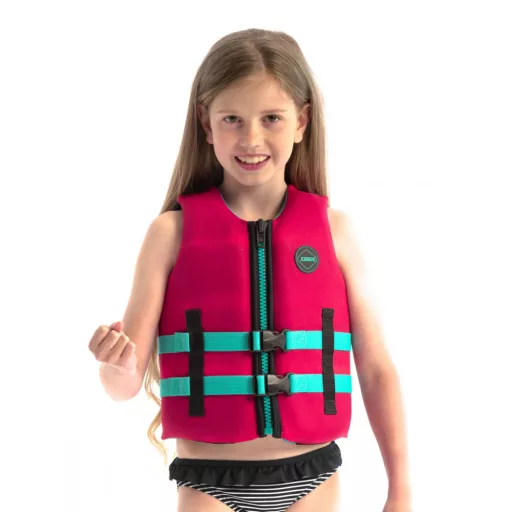 Jobe Neoprene Vest Kids Hot Pink