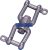 Roată rotativă 6x66mm inox EVA