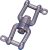 Roată rotativă 10x118mm inox EVA