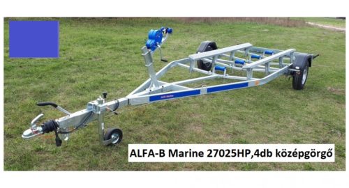 Trailer barca transportator Alfa 1800 kg copac pernă până la 6,3 m
