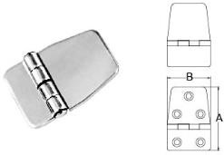 Balama acoperită cu inox plat 59 x 40 mm DAW