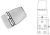 Balama acoperită cu inox plat 59 x 40 mm DAW