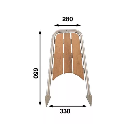 Platformă fa-inox 650 mm DAW