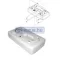 Rezervor de combustibil 90 l plat 78x76,5x20,5 EVA