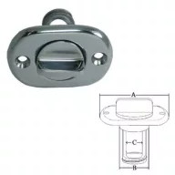 Dop de evacuare a apei din oțel oval 32 mm EVA