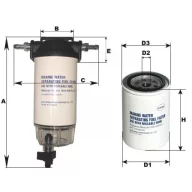   Filtru de combustibil cu separator de apă, sub-filtru, drenaj Yamaha până la 200 CP GFN