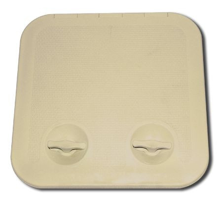 Tárolórekesz fedél dupla retesszel ABS bézs 372x372 mm EVA