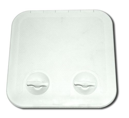 Tárolórekesz fedél dupla retesszel ABS szürke 372x372 mm EVA