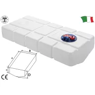   Rezervor de combustibil în formă de pană, încorporat 57 litri 60x50x15-23 cm GFN