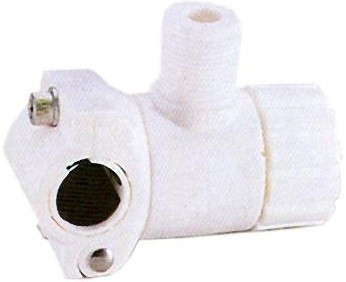 Baza antenei alb pentru 22-25 mm balustradă EVA