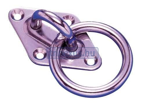 Vonószem inox karikával 7x45 mm EVA