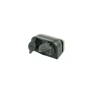 Brichetă de țigară 12 V și conector USB dublu EMS