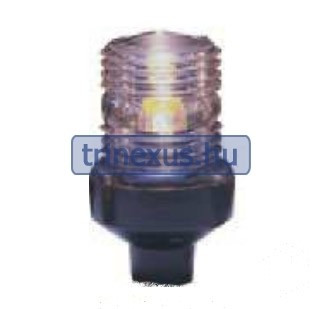 Lumină rotundă montată pe stâlp alb cu carcasă EVA neagră