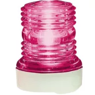 Lumină roșie rotundă în carcasă albă EVA