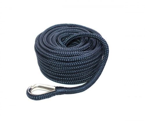 Frânghie de ancorare PE cu miez de oțel 10 mm/30 m albastru închis CPL