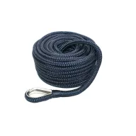   Frânghie de ancorare PE cu miez de oțel 12 mm/35 m albastru închis CPL