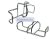 Suport pentru barca de salvare inox75x52x20 mm EVA