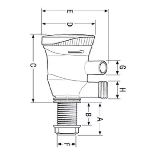 Levegőztető pumpa kettős kimenettel 50,5l/min 12V EVA