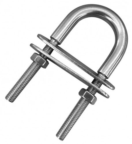 Vonószem 6x80 mm U alakú rozsdamentes DAW