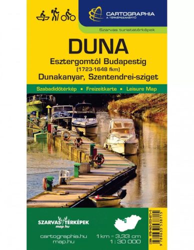 Carte, Duna Esztergom-Bp. hartă turistică