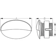 Lumina pe bord a condus inox încastrat 63 mm SDG