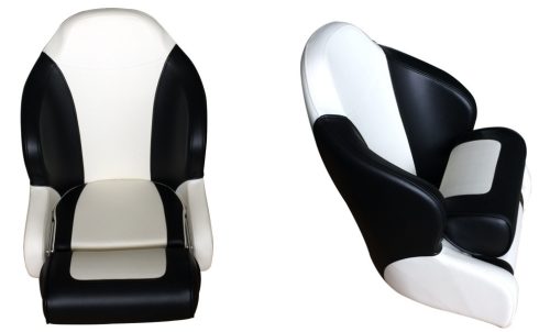 Scaun Flip-up Ocean alb-negru EVA