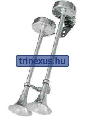 Horn electric inox dublu două coarde drept EVA