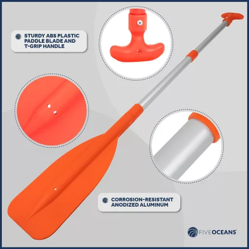 Canotaj mini telescopic portocaliu EVA
