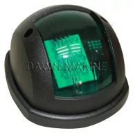 Lumină LED verde 112,5° pandantiv în carcasă neagră DAW
