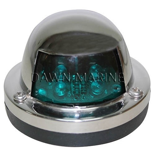 Lumină LED verde 112,5° inox DAW